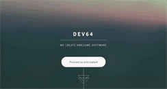Desktop Screenshot of dev64.net